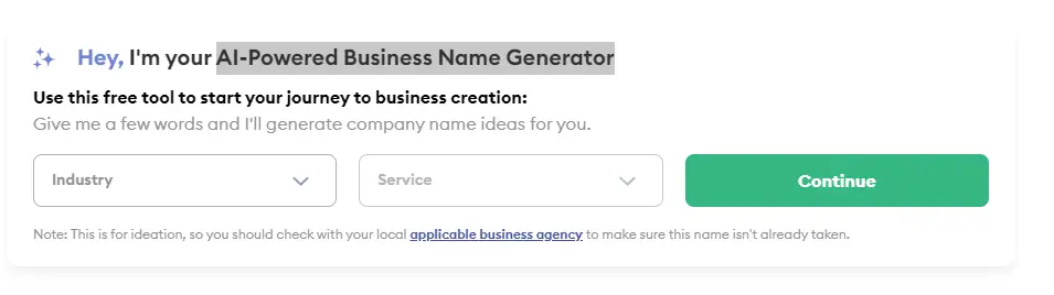 business name generator ai