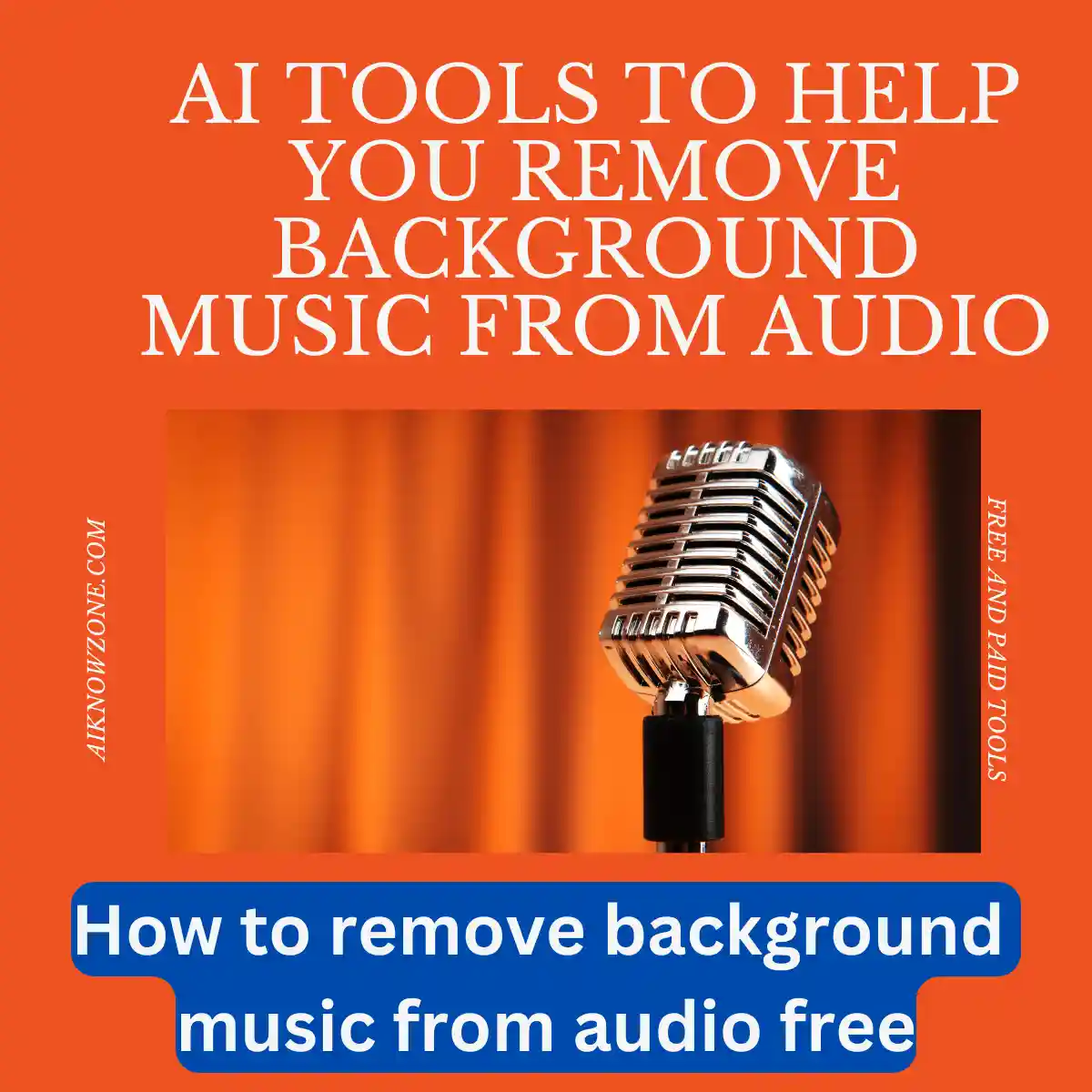 AI remove background music from audio