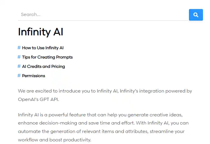 infinity ai
