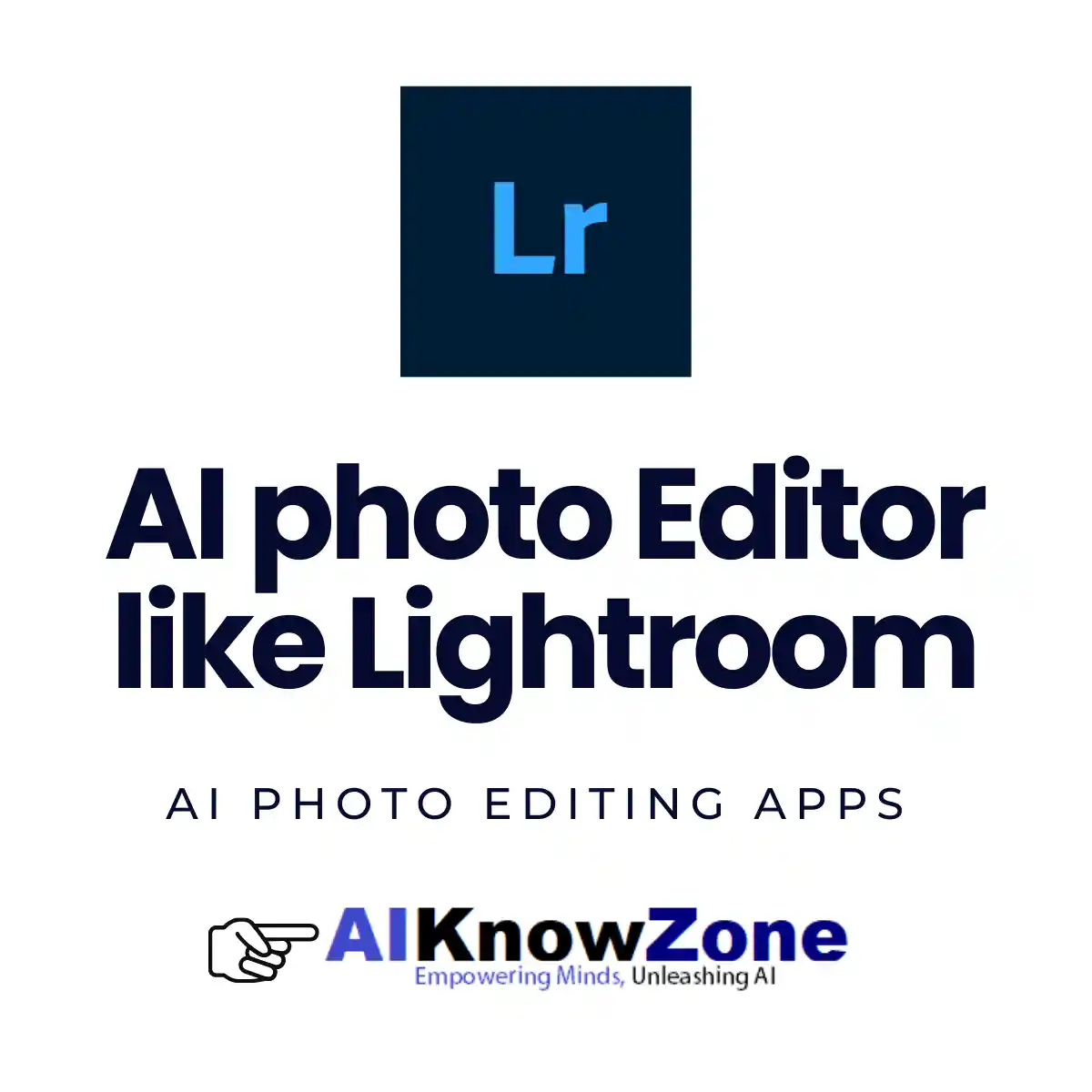 AI photo editor like lightroom
