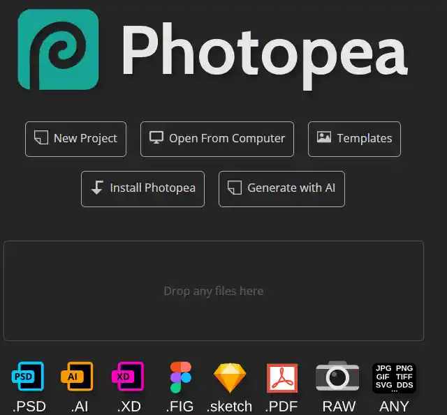 photopea ai photo editor