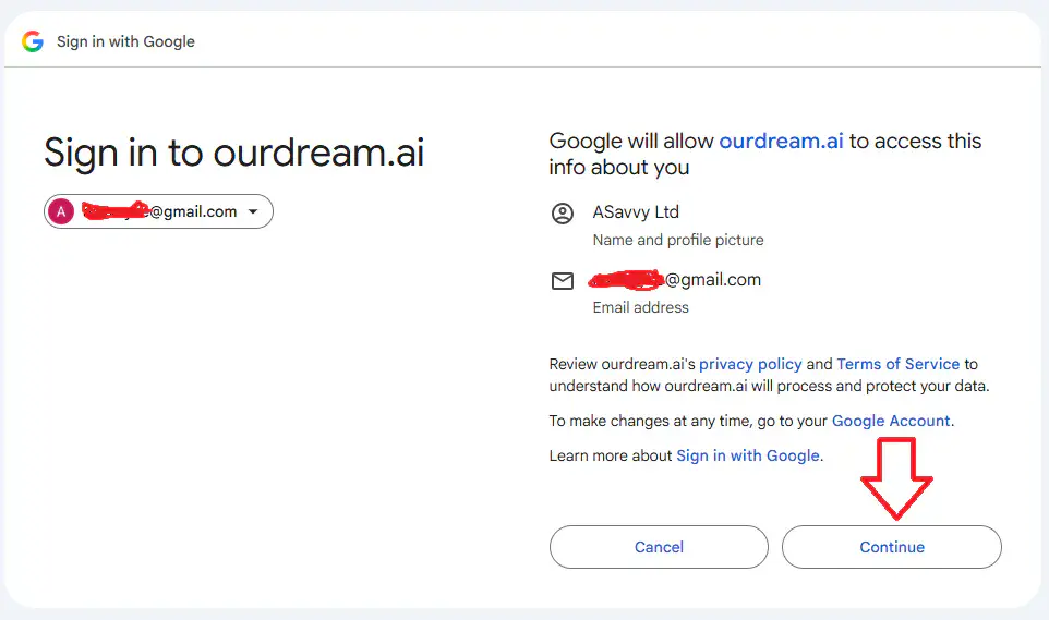 our dream ai free sign up